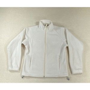 Columbia Sportswear Company Full Zip Women's‎ Size Small Off White Fleece Jacket
